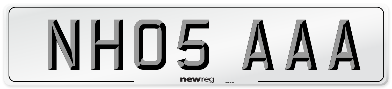 NH05 AAA Number Plate from New Reg